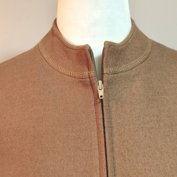 Sandra Angelozzie Women's Camel,Woolen Zippered Suit Jacket/Blazer,Size 36. - Picture 2 of 11